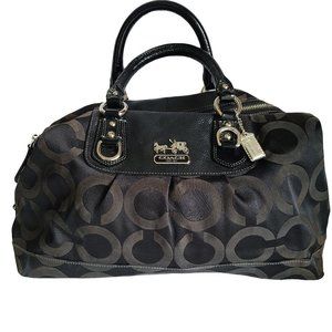 COACH Madison Black Satchel "M0849-12943"